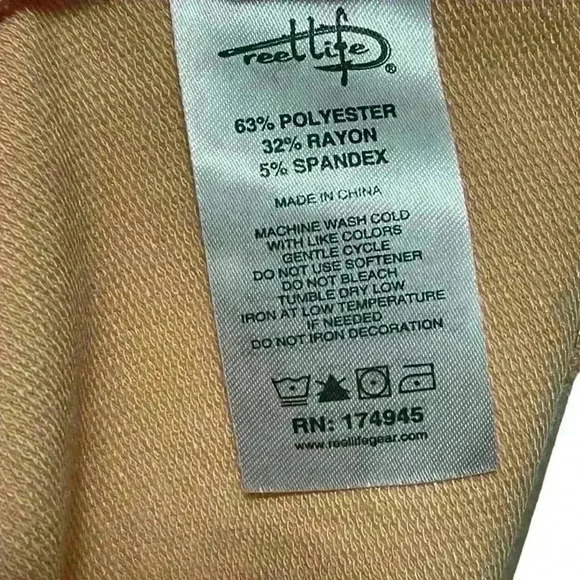 Reel life cropped hoodie Peach color with pineapple Size Medium EUC - Picture 4 of 4